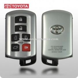 Toyota Siena Original Smart ключ на 5 кнопки + 1 panic, для авто с с 2011-2015 годов выпуска.