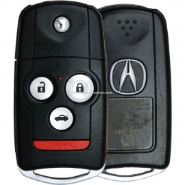 Выкидной ключ Acura MDX RDX TL TSX на 3 кнопки + 1 panic